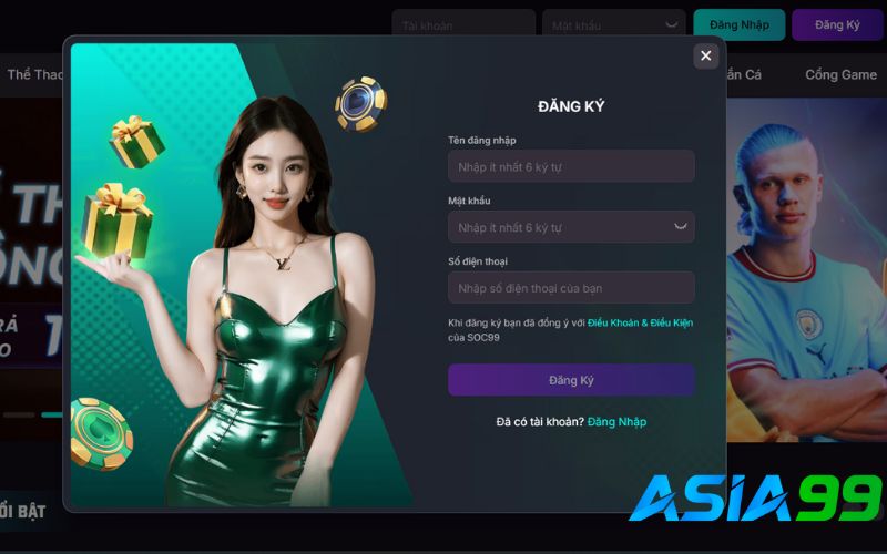 Giải đáp thắc mắc Asia99 hướng dẫn đăng ký tài khoản miễn phí